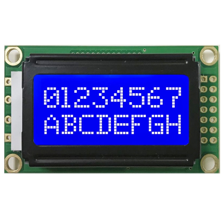 ENH0802C-B 8*2 Dot Matrix LCD Modules STN Blue film COB Modules Power supply Display LCM Modules