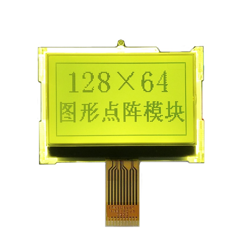 128x64 Graphic LCD Display Yellow-Green LCD
