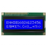 16x2 Character LCD Display Blue Background With White Backlight