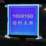 LCD display 160x160 blue background for industrial control