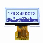 128X48 graphic lcd display module SPI lcd for hand-held device