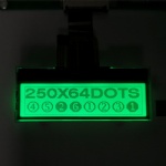 250x64 Graphic LCD Display With RGB Backlight